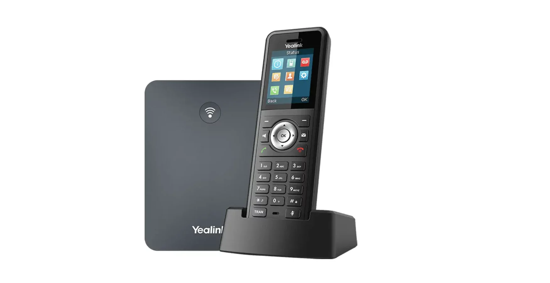 Téléphone professionnel YEALINK sur socle, symbole de la téléphonie IP et du support informatique pour les TPE et PME